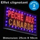Enseignes Lumineuse "PECHE AUX CANARDS"