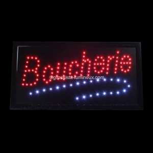Enseigne Led  BOUCHERIE