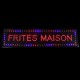 Enseigne Led Géante "FRITES MAISON" 1 Mètre