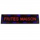 Enseigne Led Géante "FRITES MAISON" 1 Mètre