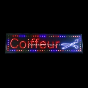 Enseigne Luineuse "COIFFEUR" 1 M&egrave;tre
