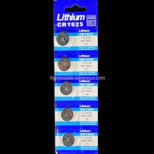 Piles bouton CR1625 (X5)