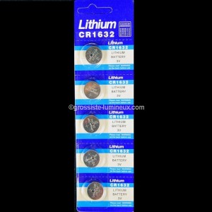 Piles bouton CR1632 (X5)